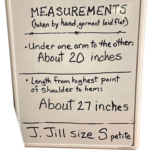 J.Jill red and black check soft flannel tunic with pockets S Petite - Picture 9 of 9